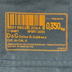 Dolce & Gabbana D&G Sport 2000 Cargo Pants Blue Orange Size 40.  LIKE NEW